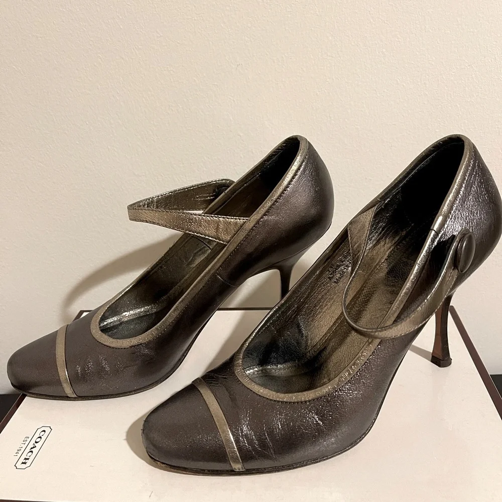 Coach Metallic Lauryn MaryJane Heels - Picture 4 of 11